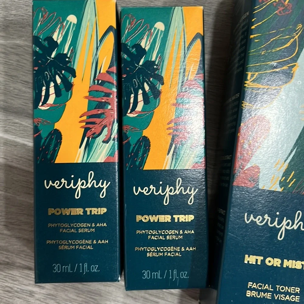 4 pc Veriphy Hit or Mist Facial Toner and moisturizer